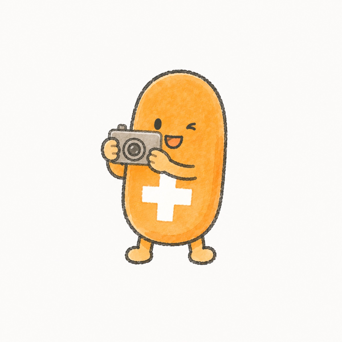 カメラを持ったそが薬局のキャラクター